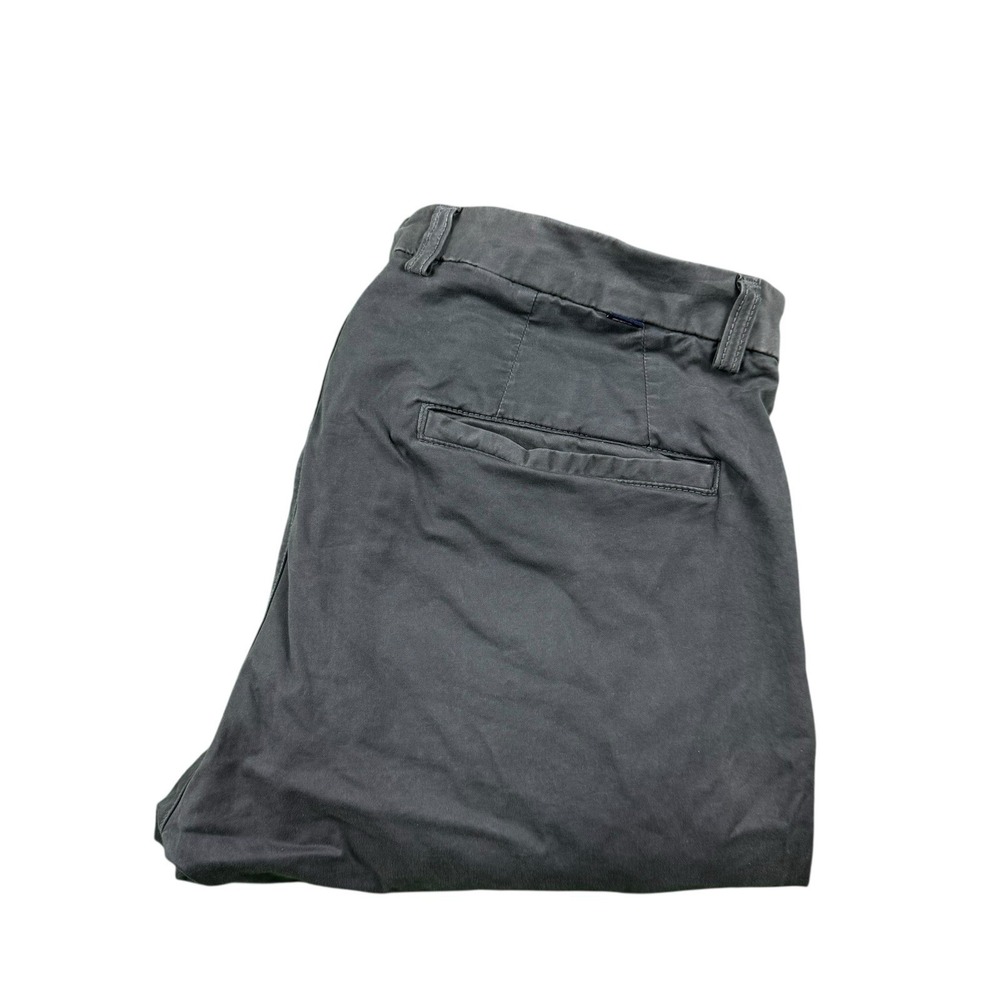 Shore Gray Cotton Blend Flat Front Men’s Chino Pant USA 34x30